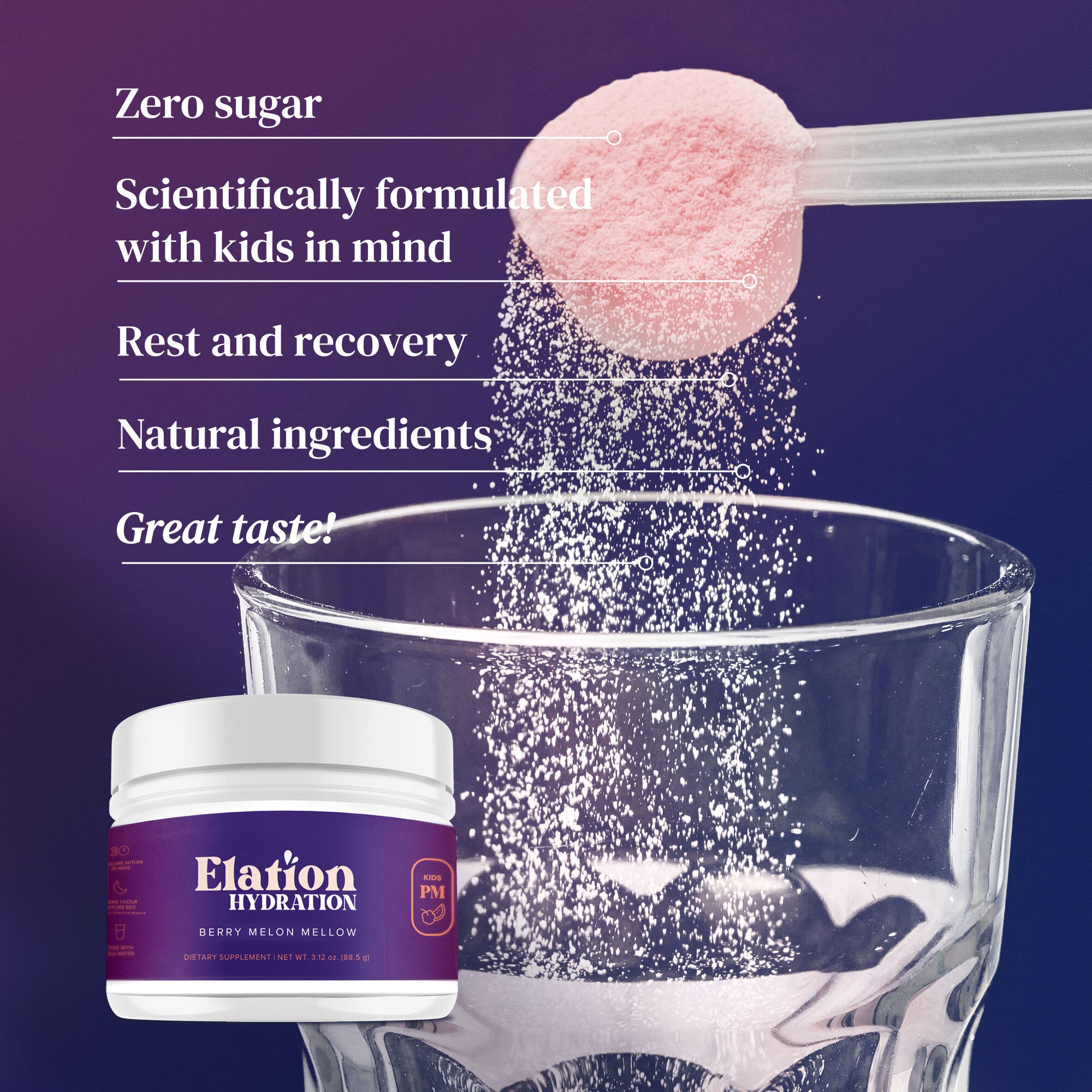 ELATION HYDRATION - BERRY MELON MELLOW (KIDS)